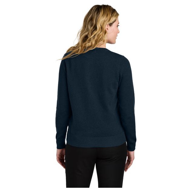 Port Authority® Women’s Easy Care Crewneck Cardigan Sweater