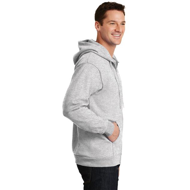 Port & Co™ Tall Essential Fleece Full-Zip Hooded Sweatshirt